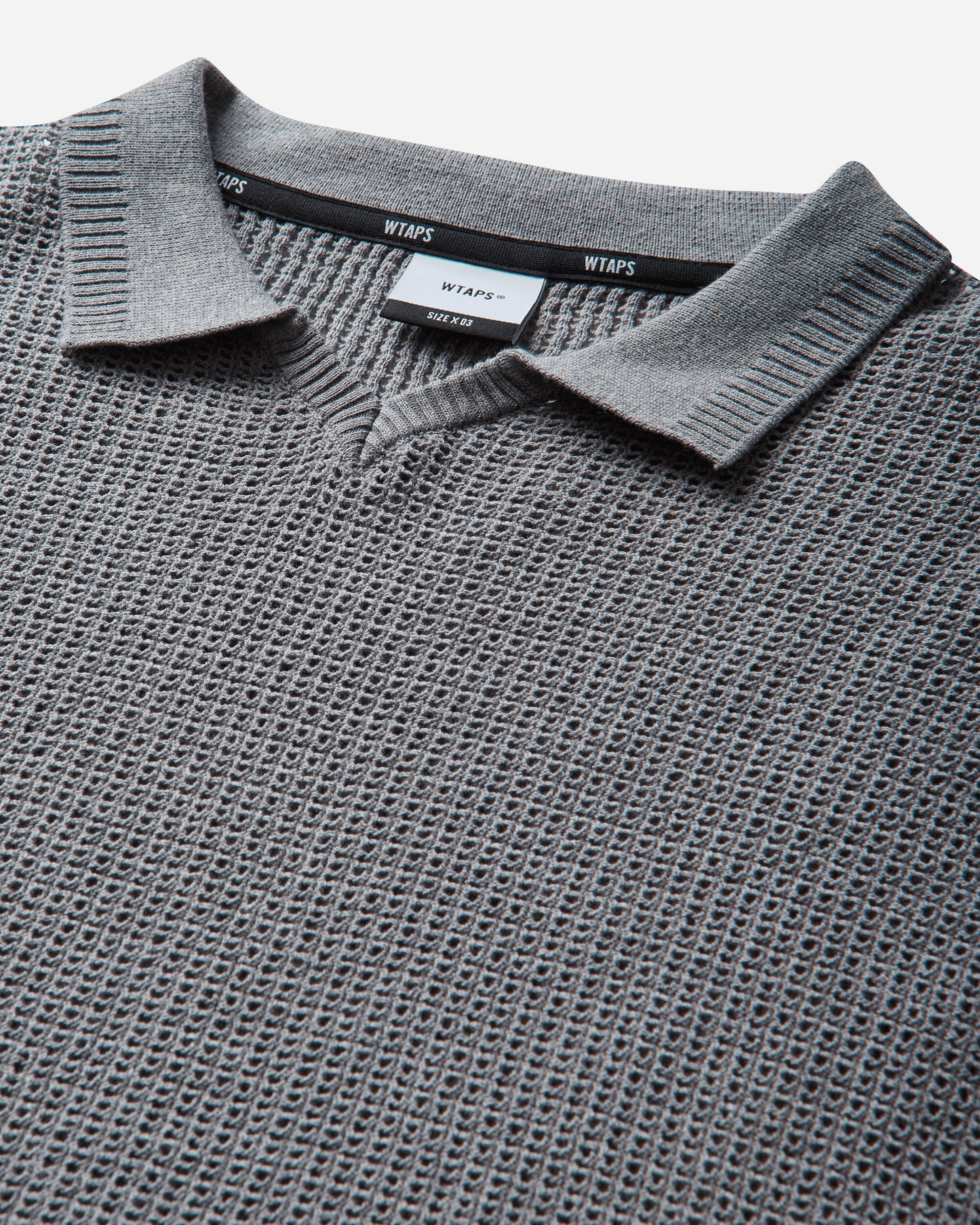 WTAPS Dup Sweater Cotton Ash Gray Knitwears Sweaters 261FZDT-KNM01 GRY