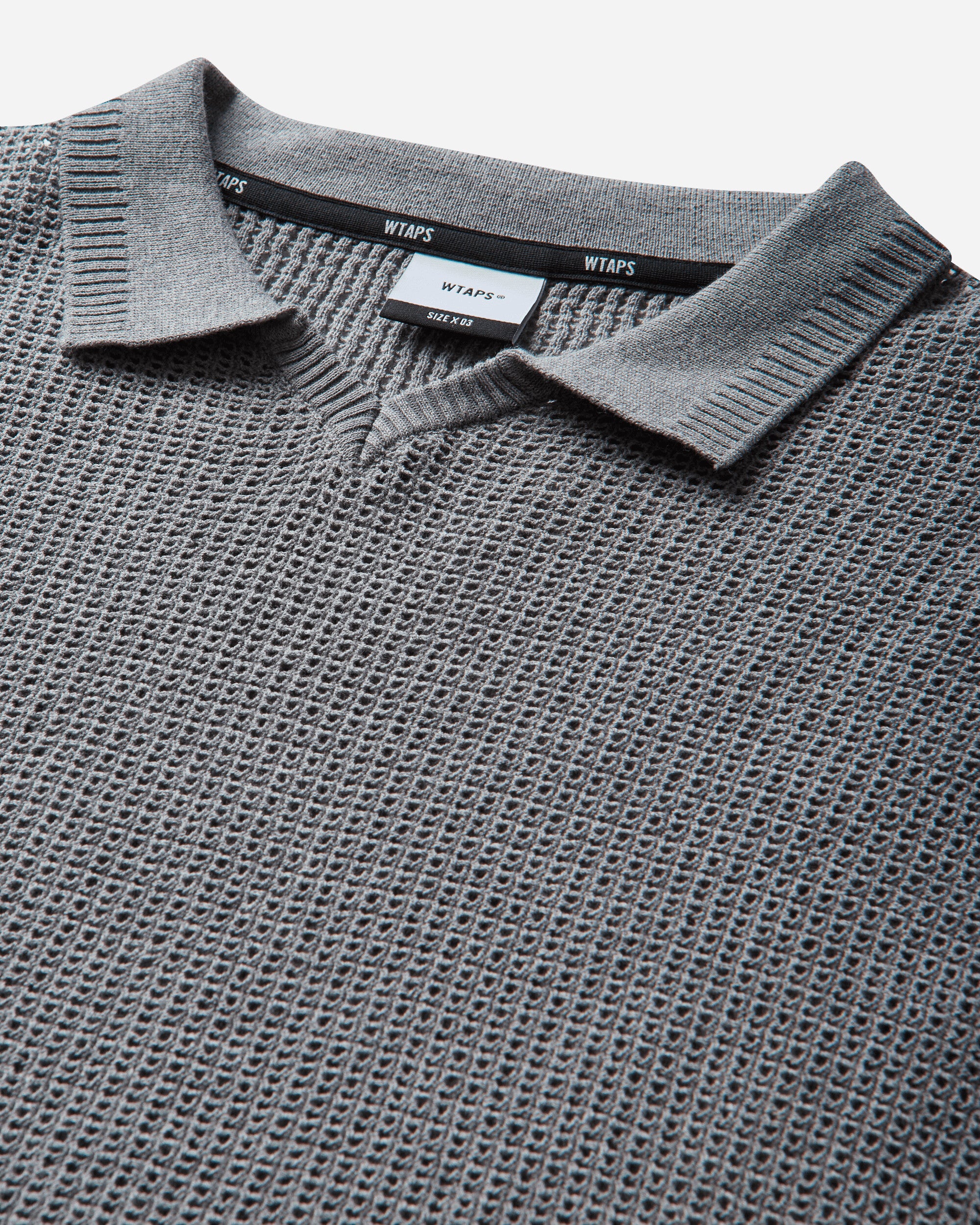 WTAPS Dup Sweater Cotton Ash Gray Knitwears Sweaters 261FZDT-KNM01 GRY