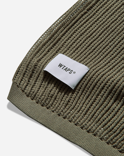 WTAPS Ghill/Sweater/Cotton Olive Drab Knitwears Sweaters 251FZDT-KNM02 OLIVEDRAB