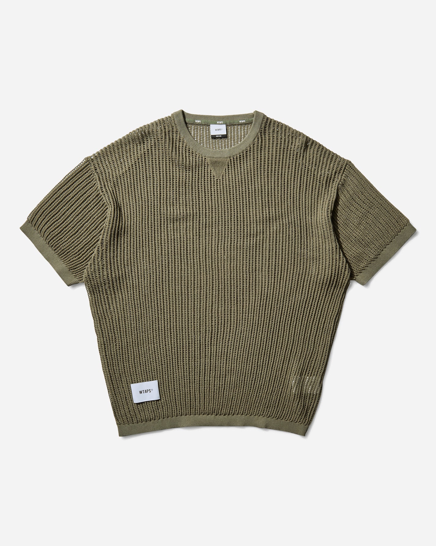 WTAPS Ghill/Sweater/Cotton Olive Drab Knitwears Sweaters 251FZDT-KNM02 OLIVEDRAB
