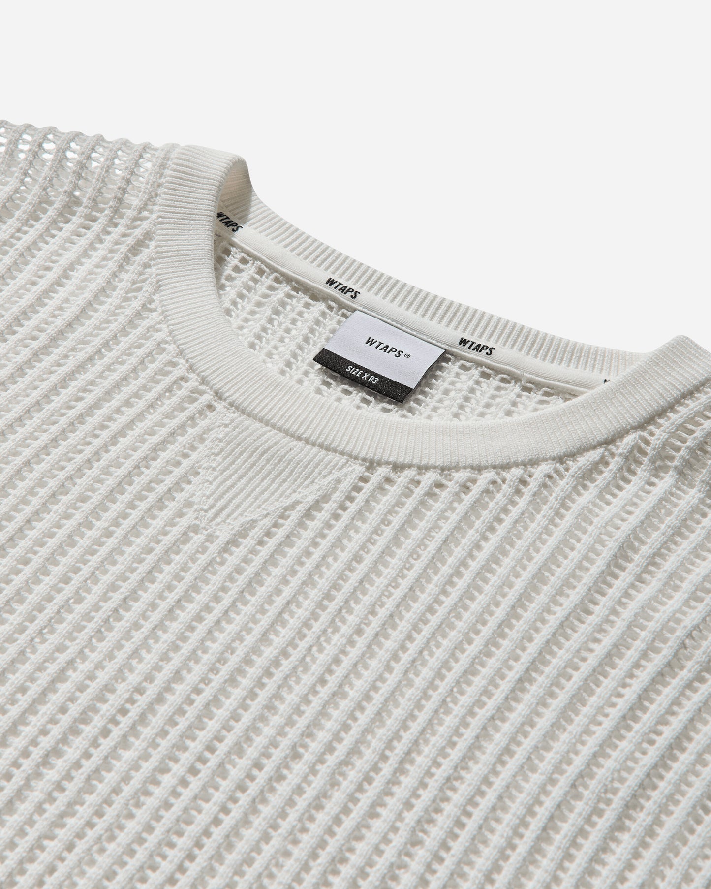 WTAPS Ghill/Sweater/Cotton White Knitwears Sweaters 251FZDT-KNM02 WHITE