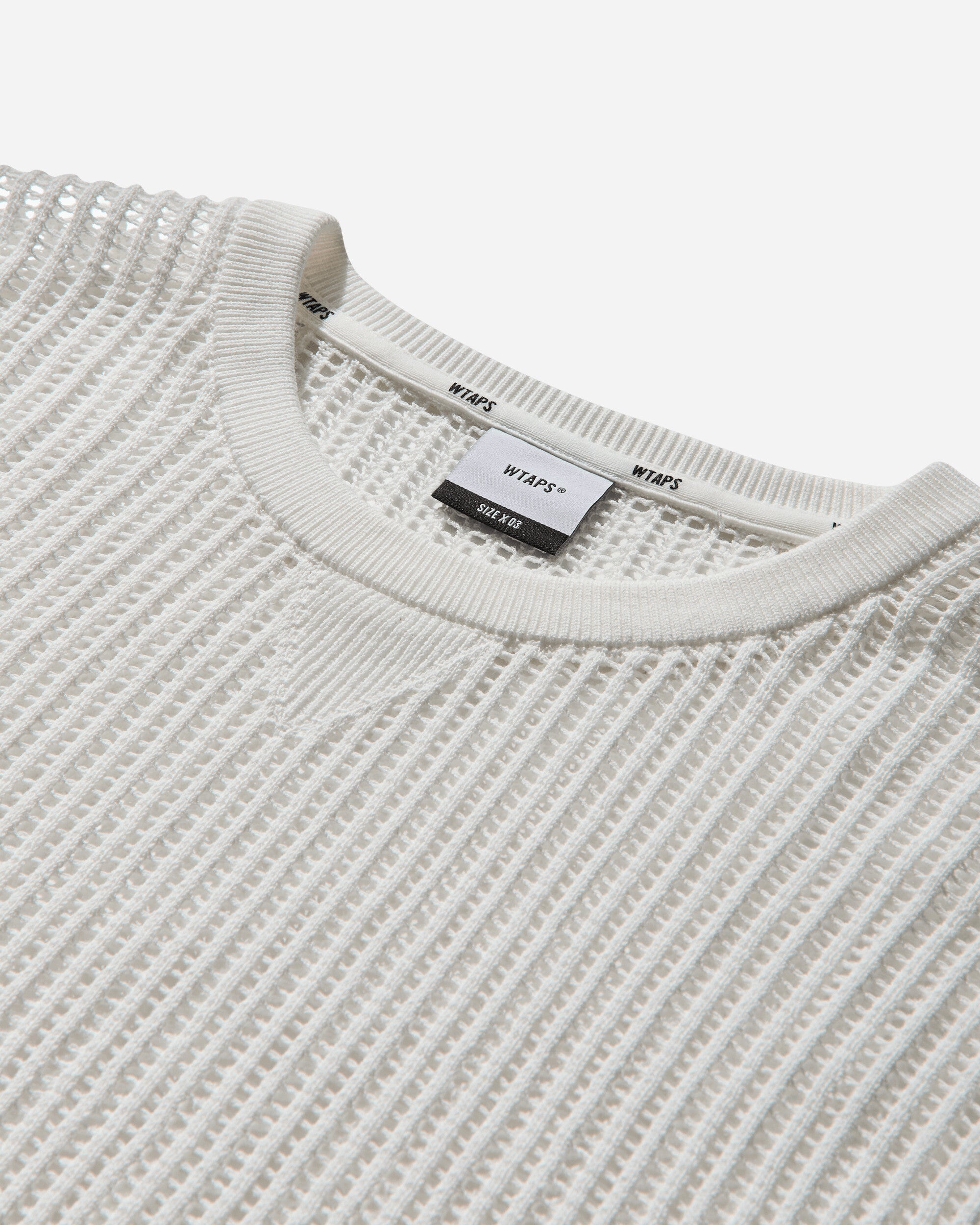 WTAPS Ghill/Sweater/Cotton White Knitwears Sweaters 251FZDT-KNM02 WHITE