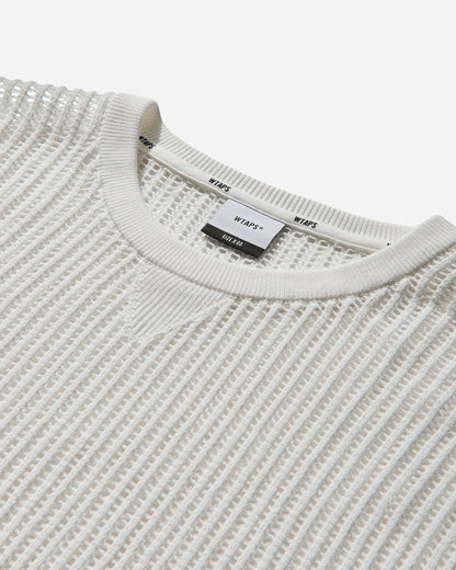 WTAPS Ghill/Sweater/Cotton White Knitwears Sweaters 251FZDT-KNM02 WHITE