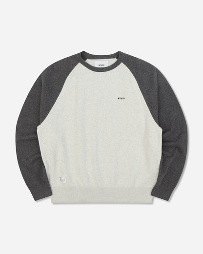 WTAPS Ian Sweater Gray Knitwears Sweaters 262FZDT-KNM02 GRAY