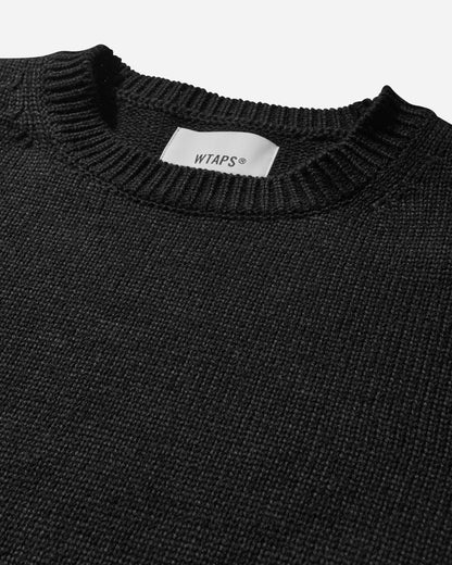 WTAPS Knit 04 Black Knitwears Sweaters 242MADT-KNM04 001