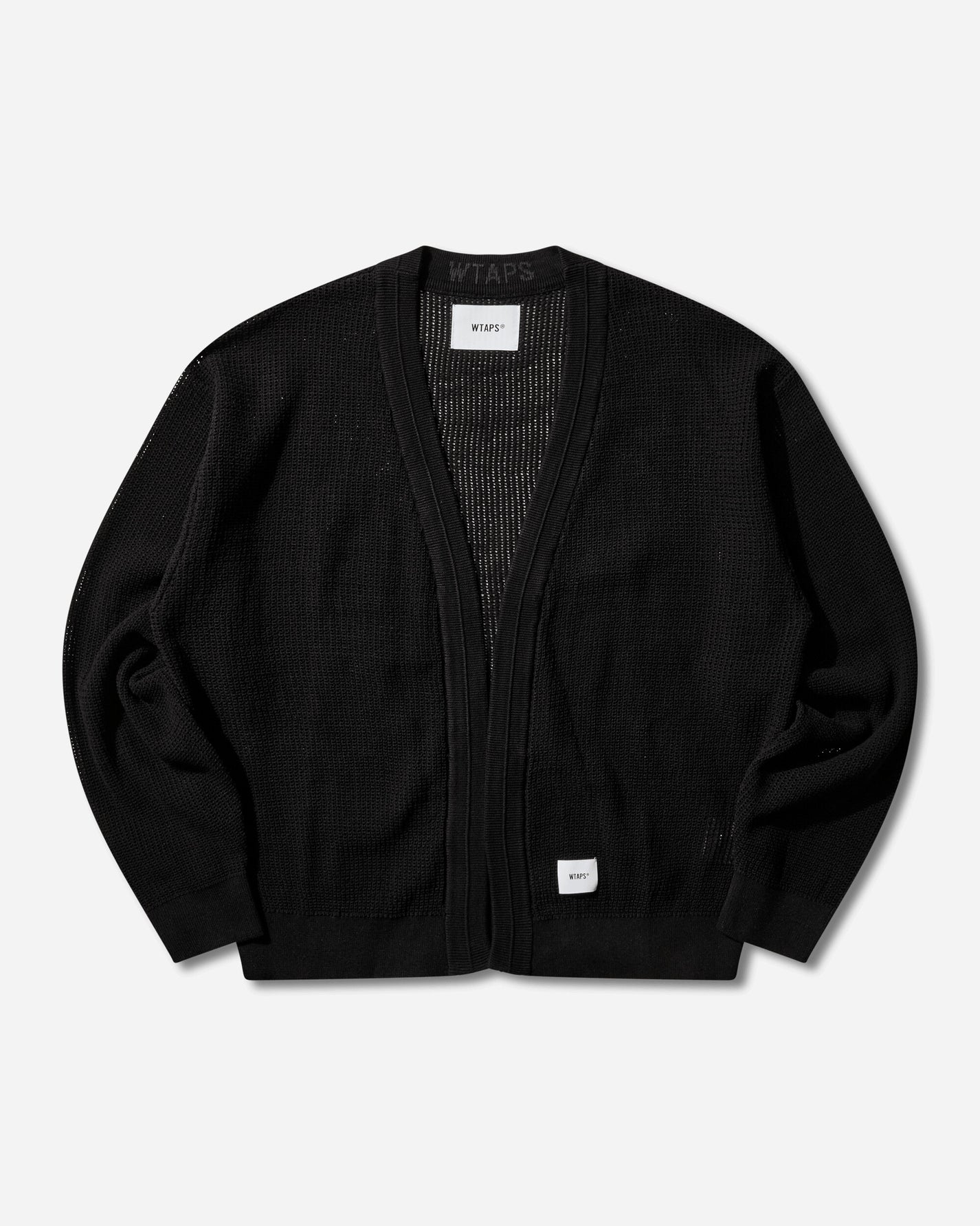 WTAPS Palmer Sweater Cotton Black Knitwears Sweaters 261FZDT-KNM05 BLK