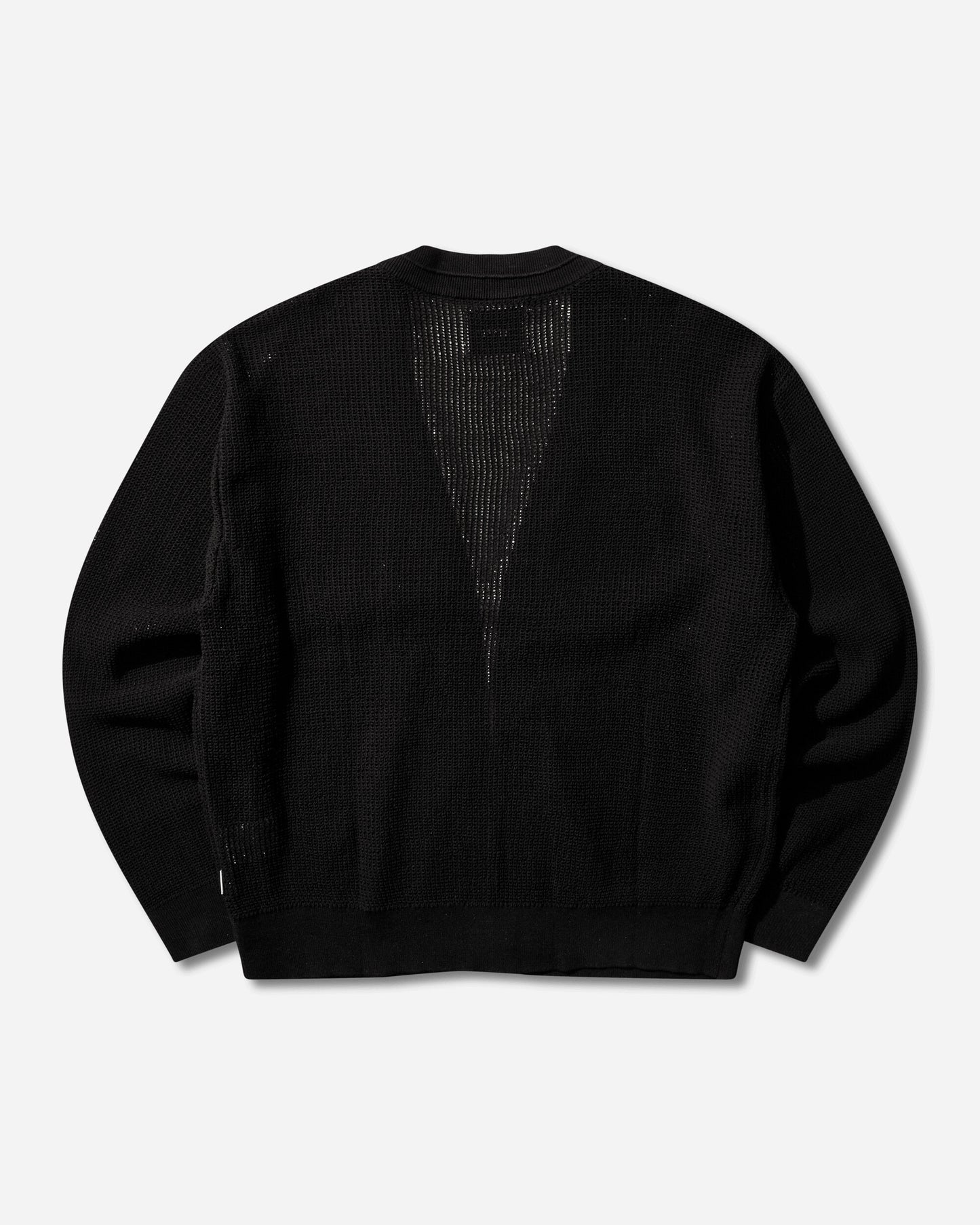 WTAPS Palmer Sweater Cotton Black Knitwears Sweaters 261FZDT-KNM05 BLK