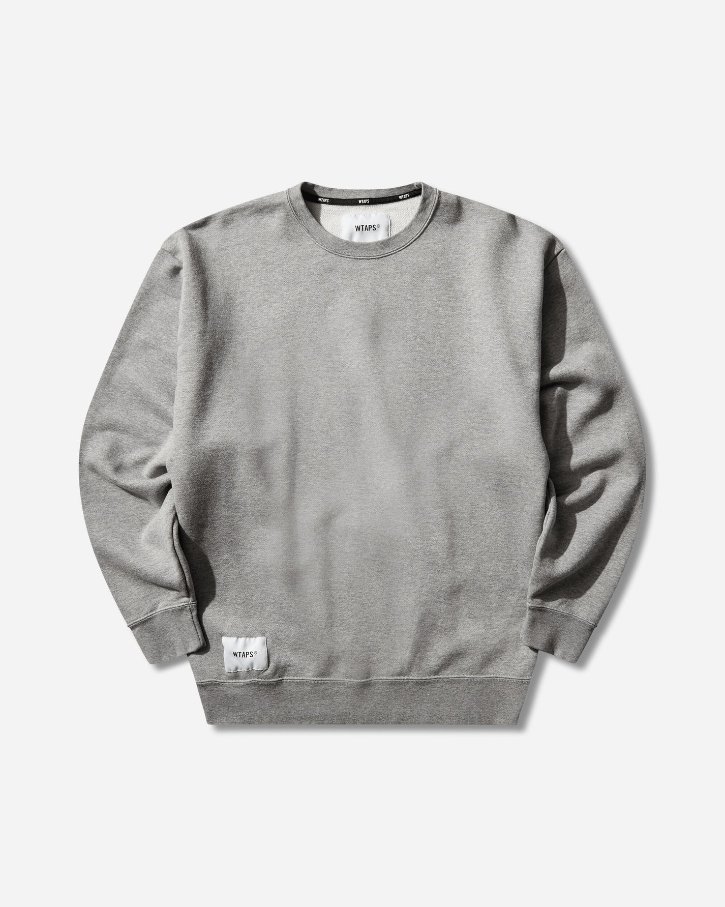 WTAPS Sign-Yd Sweater Cotton Ash Gray Knitwears Sweaters 261ATDT-CSM01 GRY