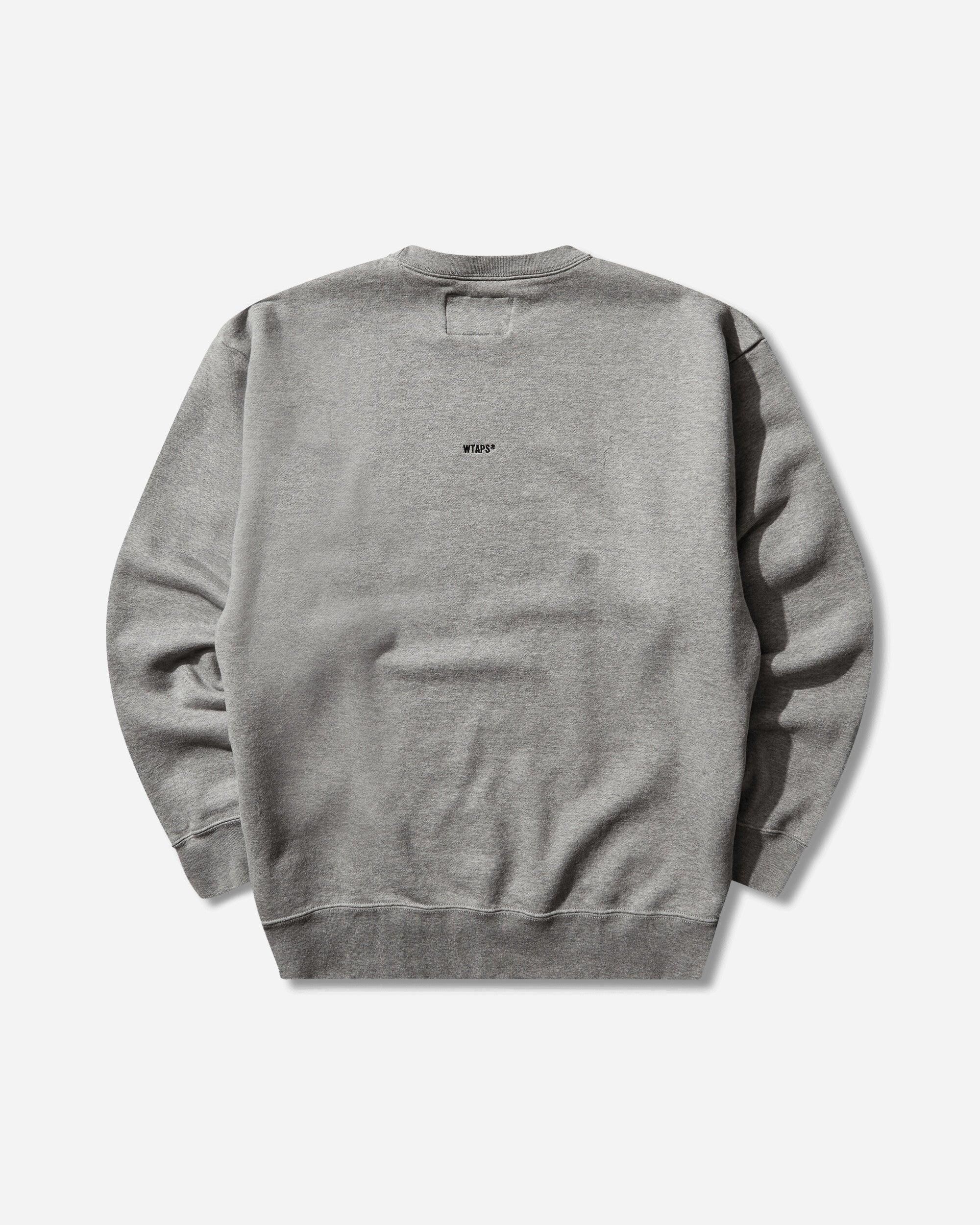 WTAPS Sign-Yd Sweater Cotton Ash Gray Knitwears Sweaters 261ATDT-CSM01 GRY