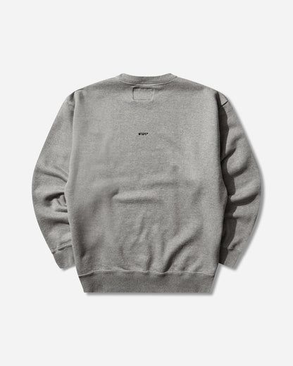 WTAPS Sign-Yd Sweater Cotton Ash Gray Knitwears Sweaters 261ATDT-CSM01 GRY
