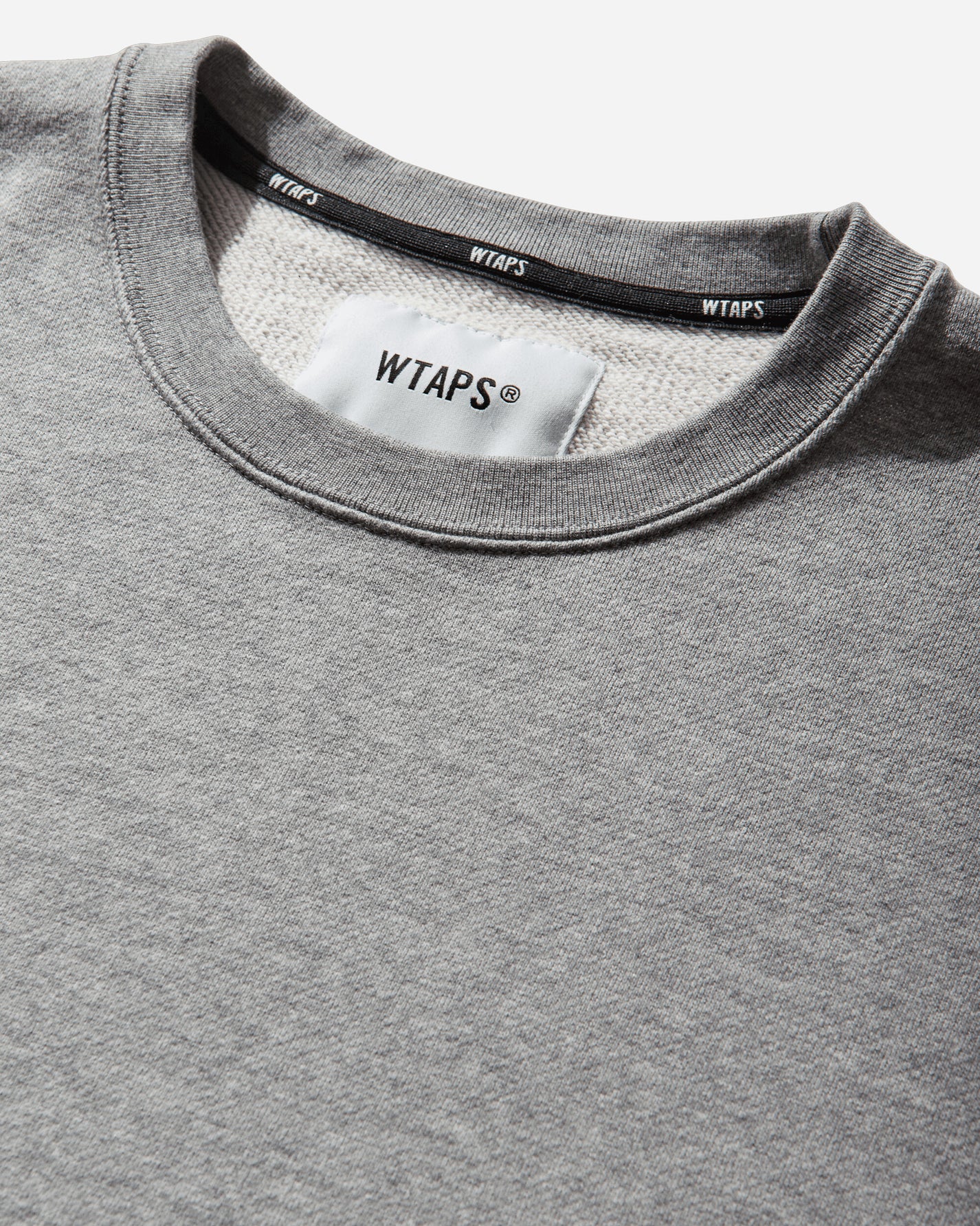WTAPS Sign-Yd Sweater Cotton Ash Gray Knitwears Sweaters 261ATDT-CSM01 GRY