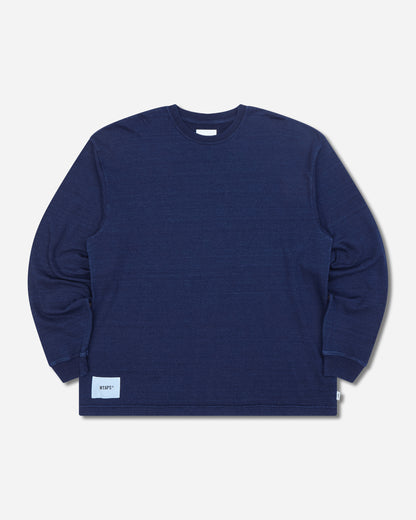WTAPS Sign Yd 02 Ls Indigo Knitwears Sweaters 262ATDT-CSM30 INDIGO