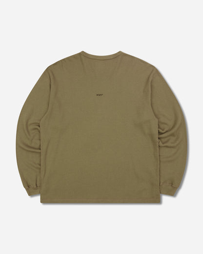 WTAPS Waffle Standard Ls Olive Drab Knitwears Sweaters 262ATDT-CSM28 OLIVE DRAB