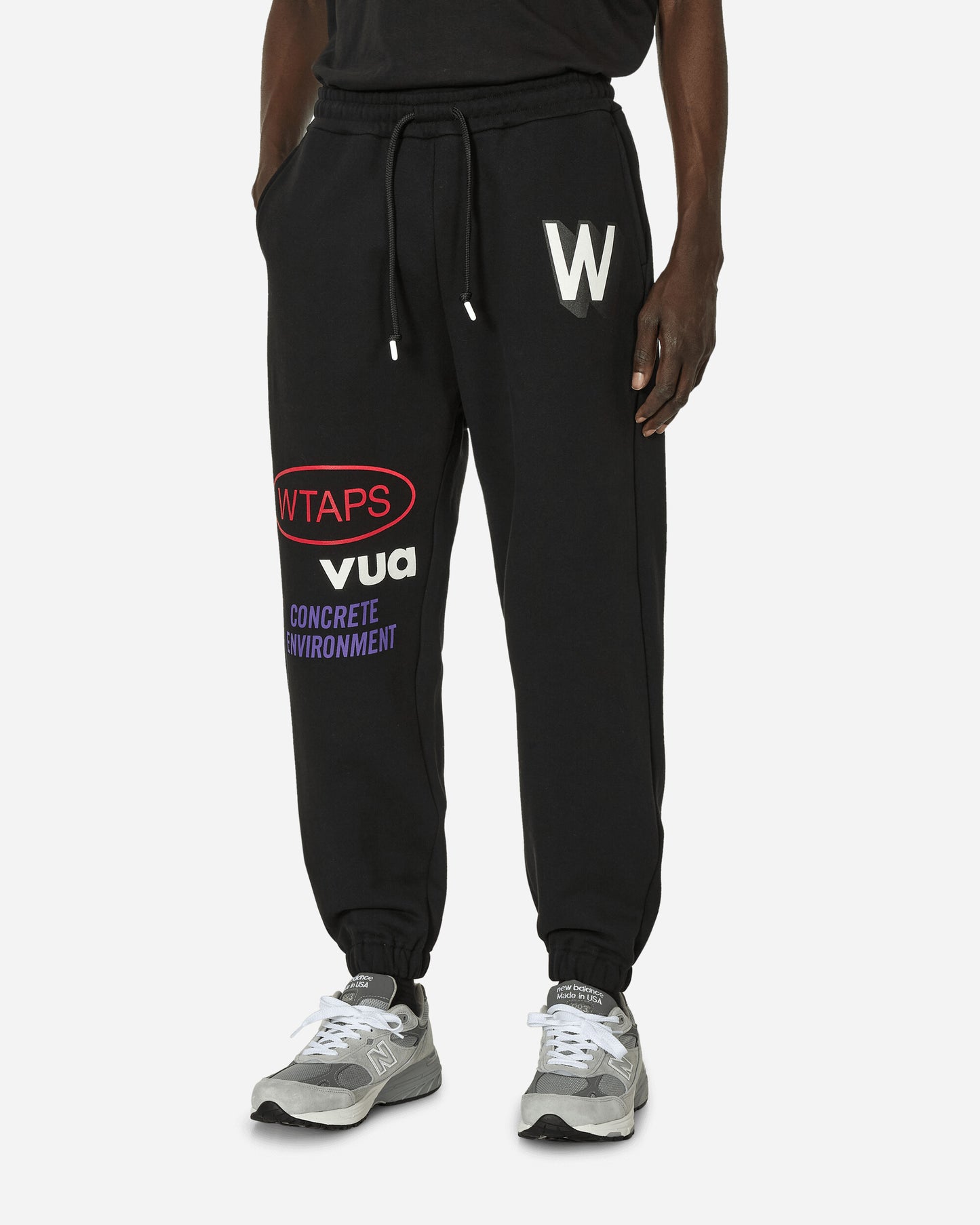 WTAPS Dt Cut & Sewn Black Pants Sweatpants 241ATDT-CSM09 BLK