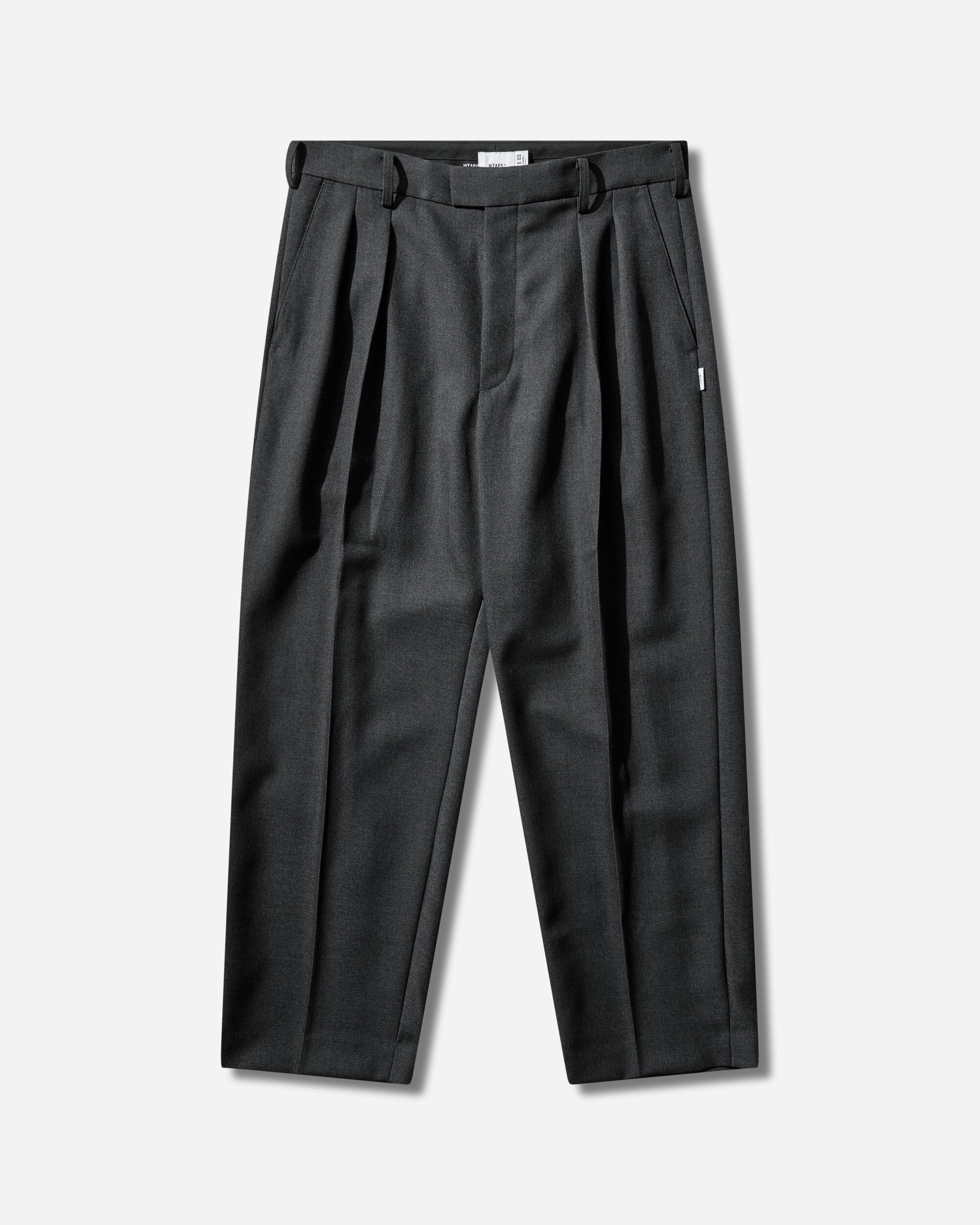 WTAPS Trdt1801 Trousers Wopl Serge Charcoal Pants Trousers 261TQDT-PTM03 GRY