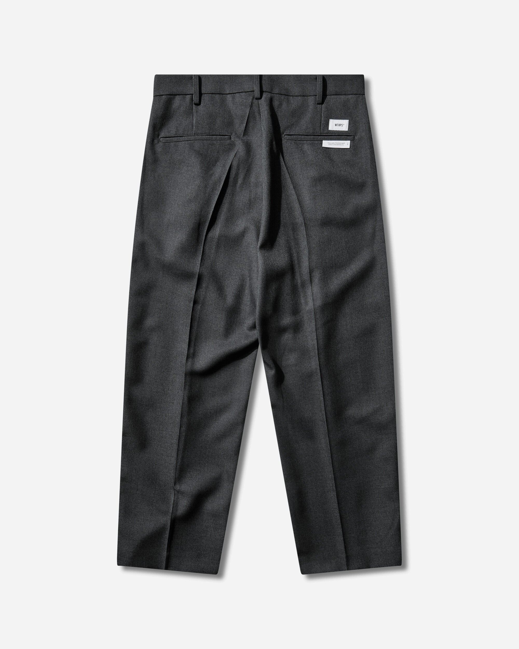 WTAPS Trdt1801 Trousers Wopl Serge Charcoal Pants Trousers 261TQDT-PTM03 GRY