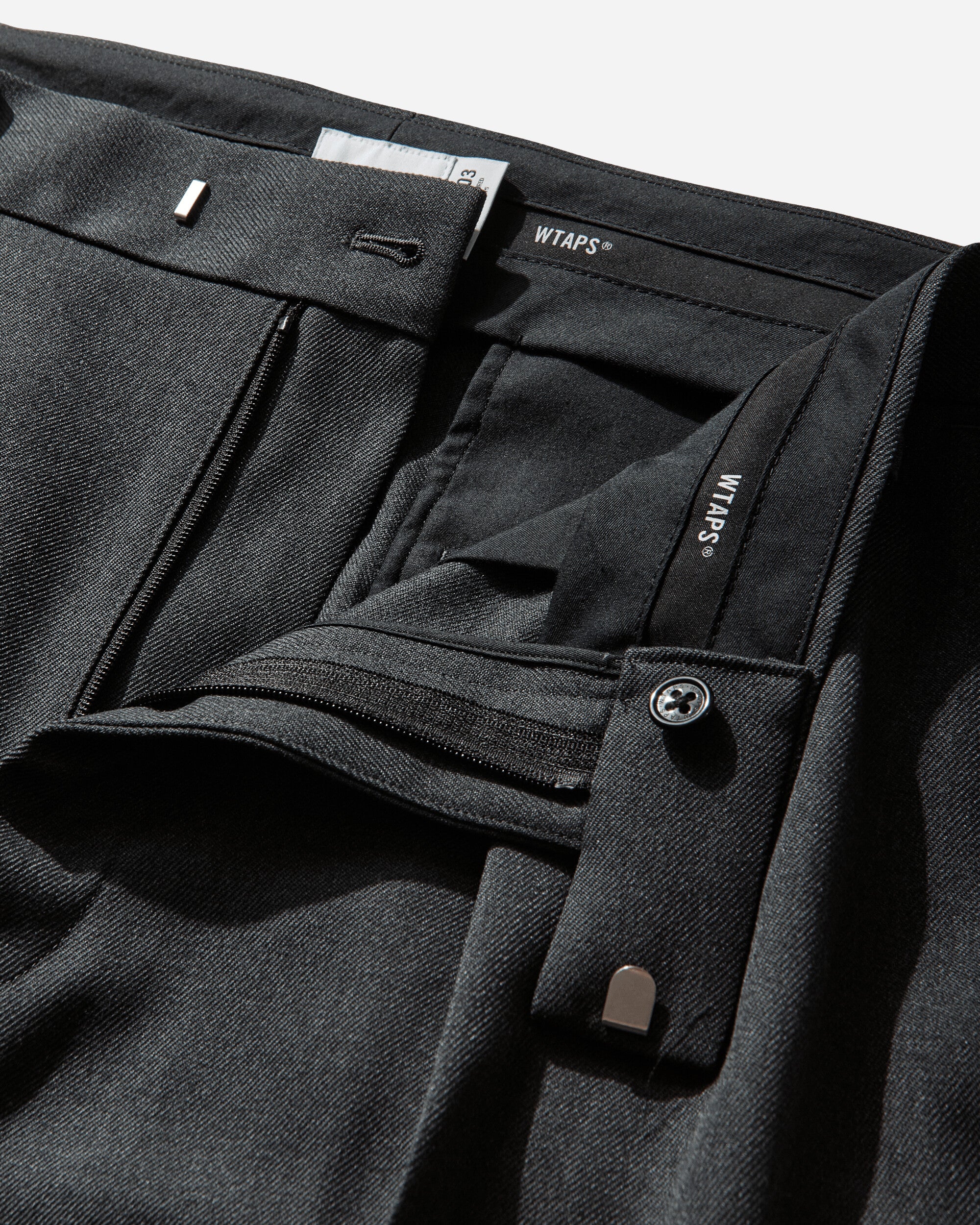 WTAPS Trdt1801 Trousers Wopl Serge Charcoal Pants Trousers 261TQDT-PTM03 GRY