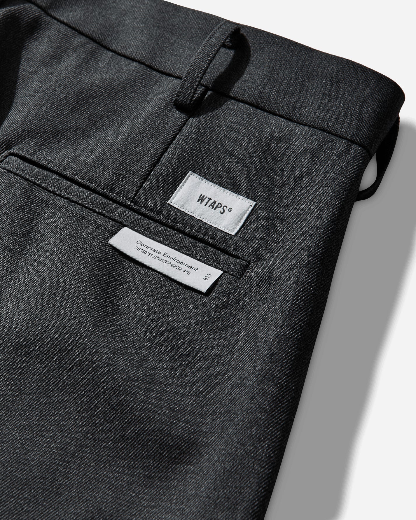 WTAPS Trdt1801 Trousers Wopl Serge Charcoal Pants Trousers 261TQDT-PTM03 GRY