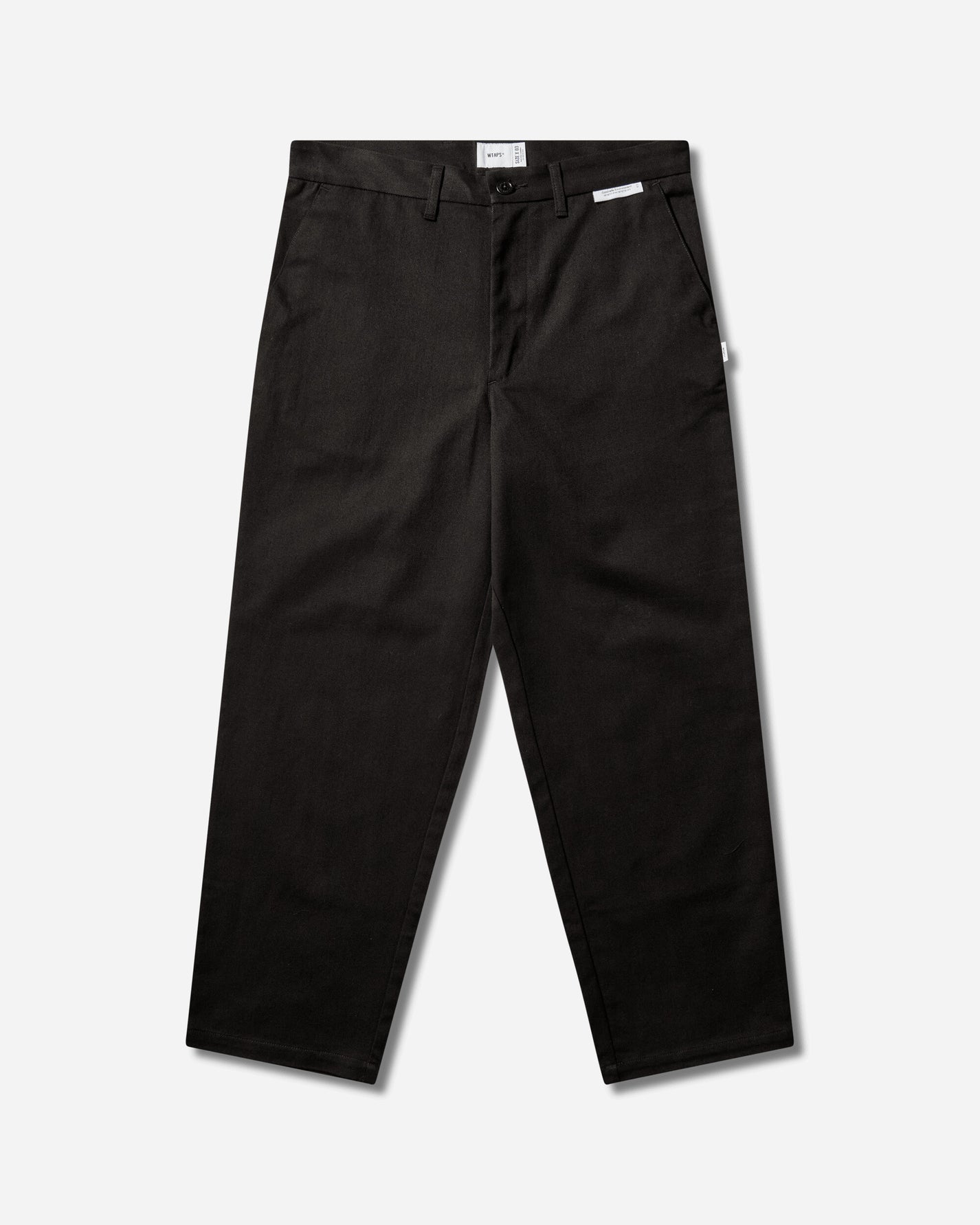 WTAPS Wrkt2001 Trousers Cotton Twill Black Pants Trousers 261CWDT-PTM03 BLK