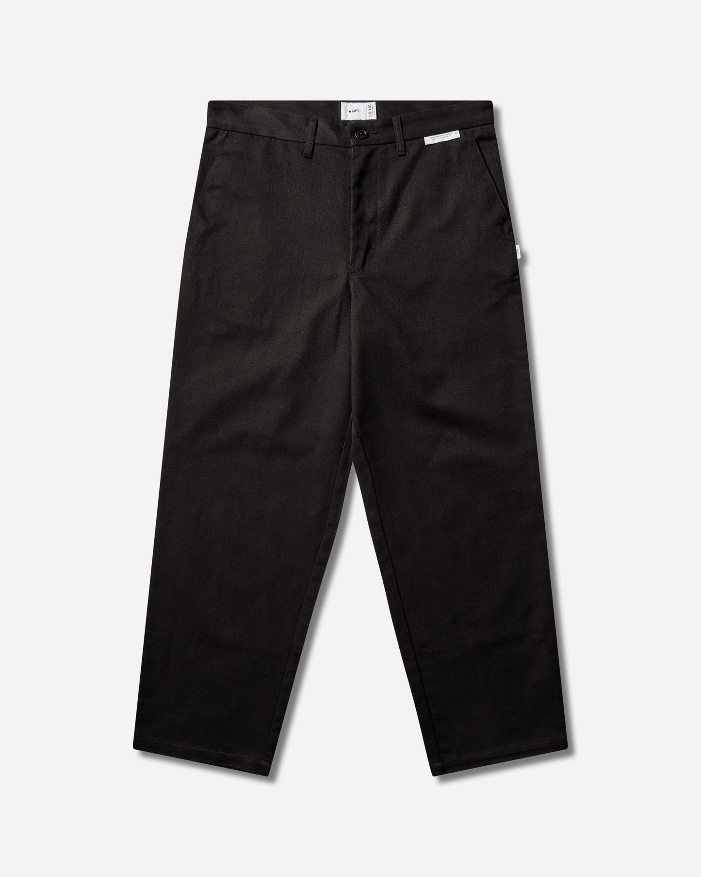 WTAPS Wrkt2001 Trousers Cotton Twill Black Pants Trousers 261CWDT-PTM03 BLK