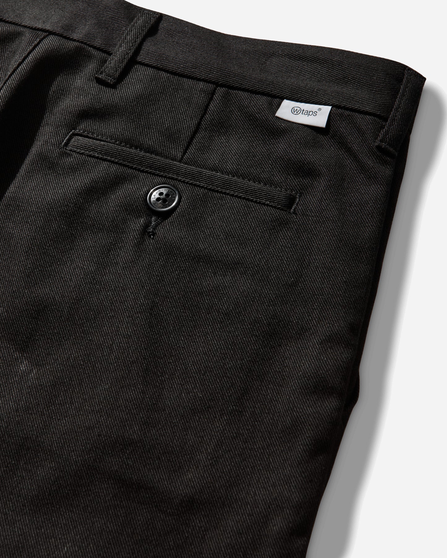 WTAPS Wrkt2001 Trousers Cotton Twill Black Pants Trousers 261CWDT-PTM03 BLK