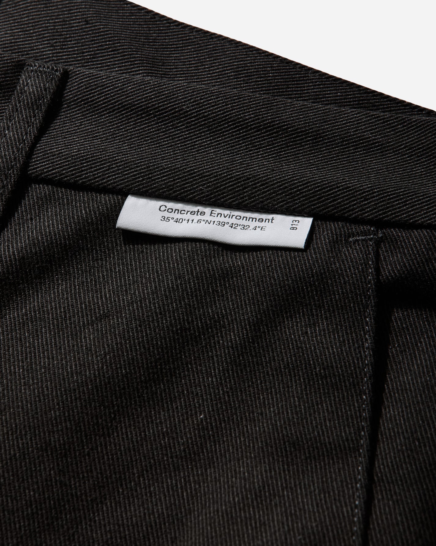 WTAPS Wrkt2001 Trousers Cotton Twill Black Pants Trousers 261CWDT-PTM03 BLK