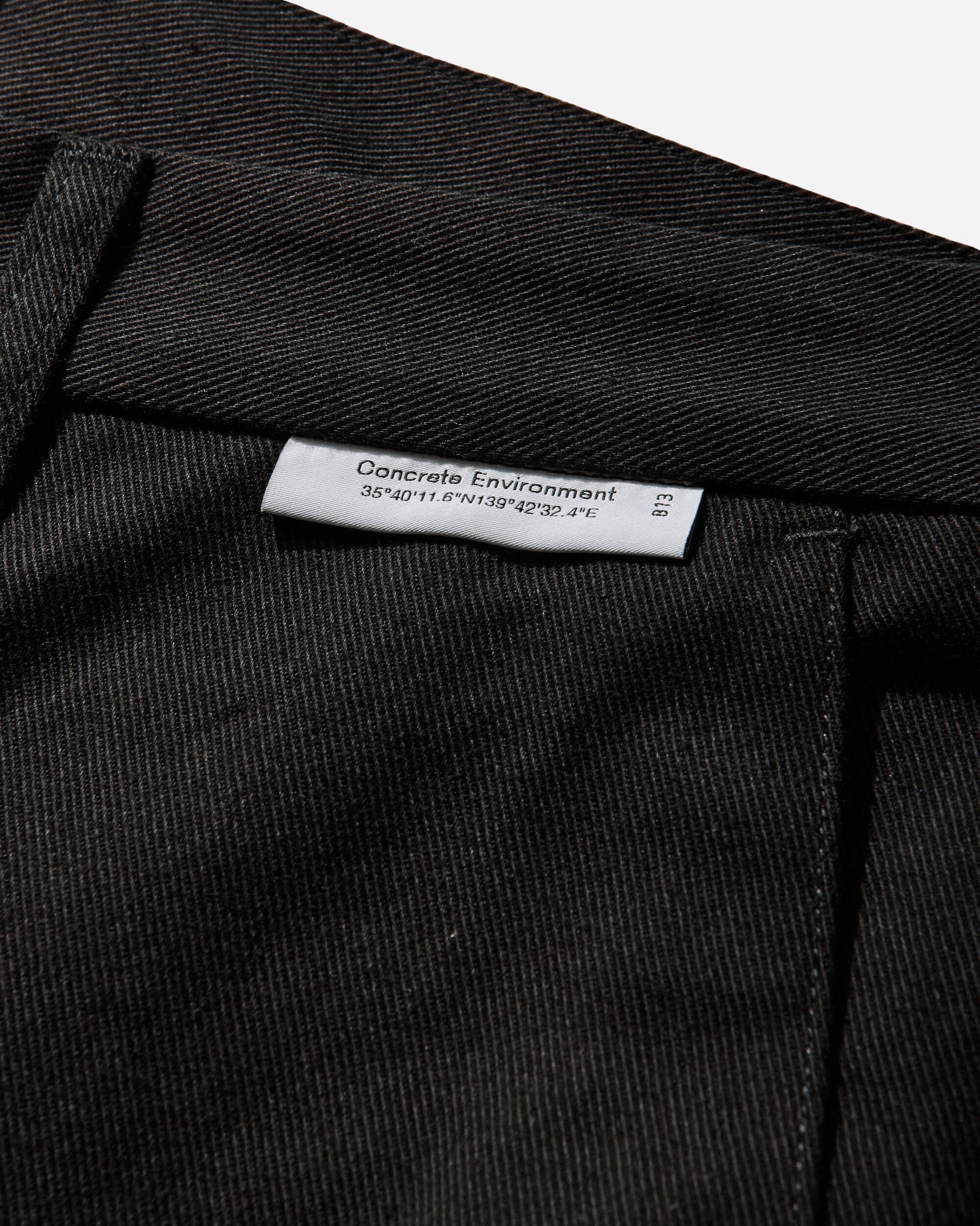 WTAPS Wrkt2001 Trousers Cotton Twill Black Pants Trousers 261CWDT-PTM03 BLK