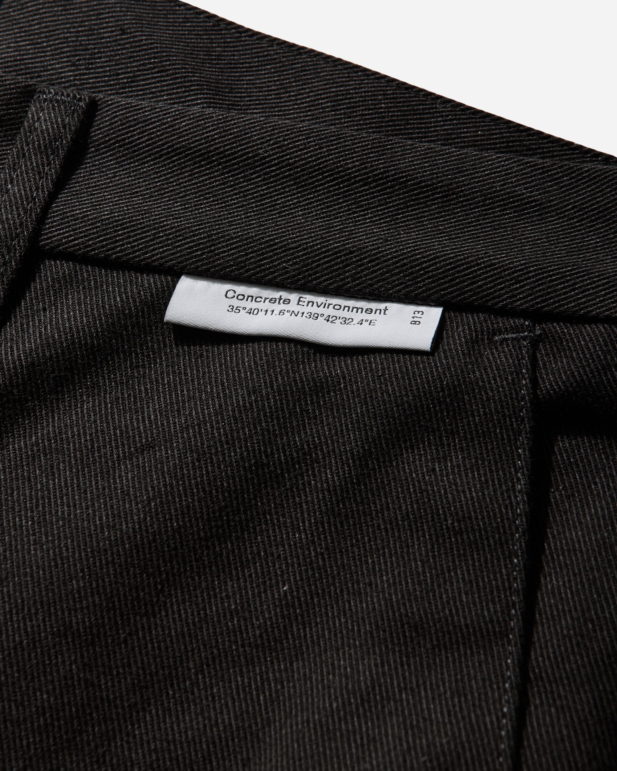 WTAPS Wrkt2001 Trousers Cotton Twill Black Pants Trousers 261CWDT-PTM03 BLK