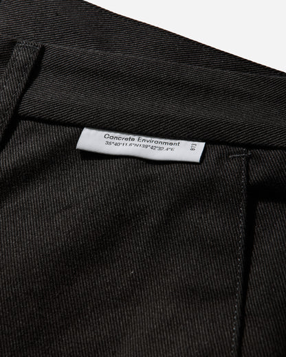 WTAPS Wrkt2001 Trousers Cotton Twill Black Pants Trousers 261CWDT-PTM03 BLK