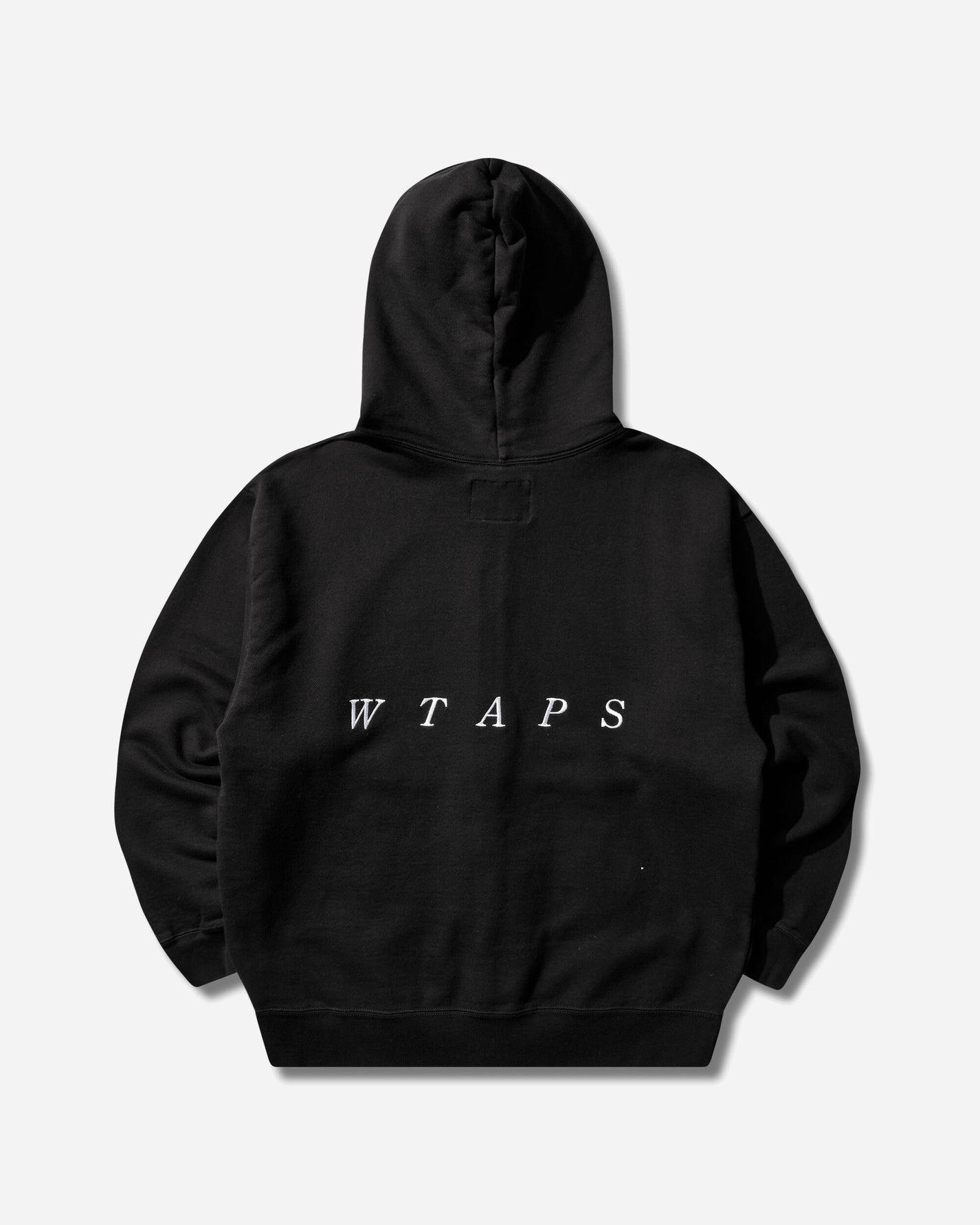 WTAPS Throwdy Zip Hoody Cotton Black Sweatshirts Zip-Ups 261ATDT-CSM03 BLK