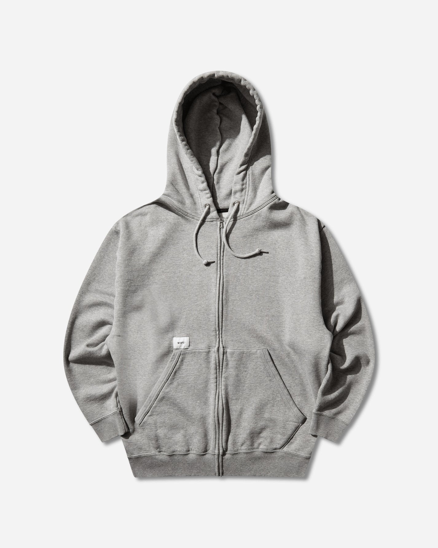 WTAPS Throwdy Zip Hoody Cotton Ash Gray Sweatshirts Zip-Ups 261ATDT-CSM03 GRY