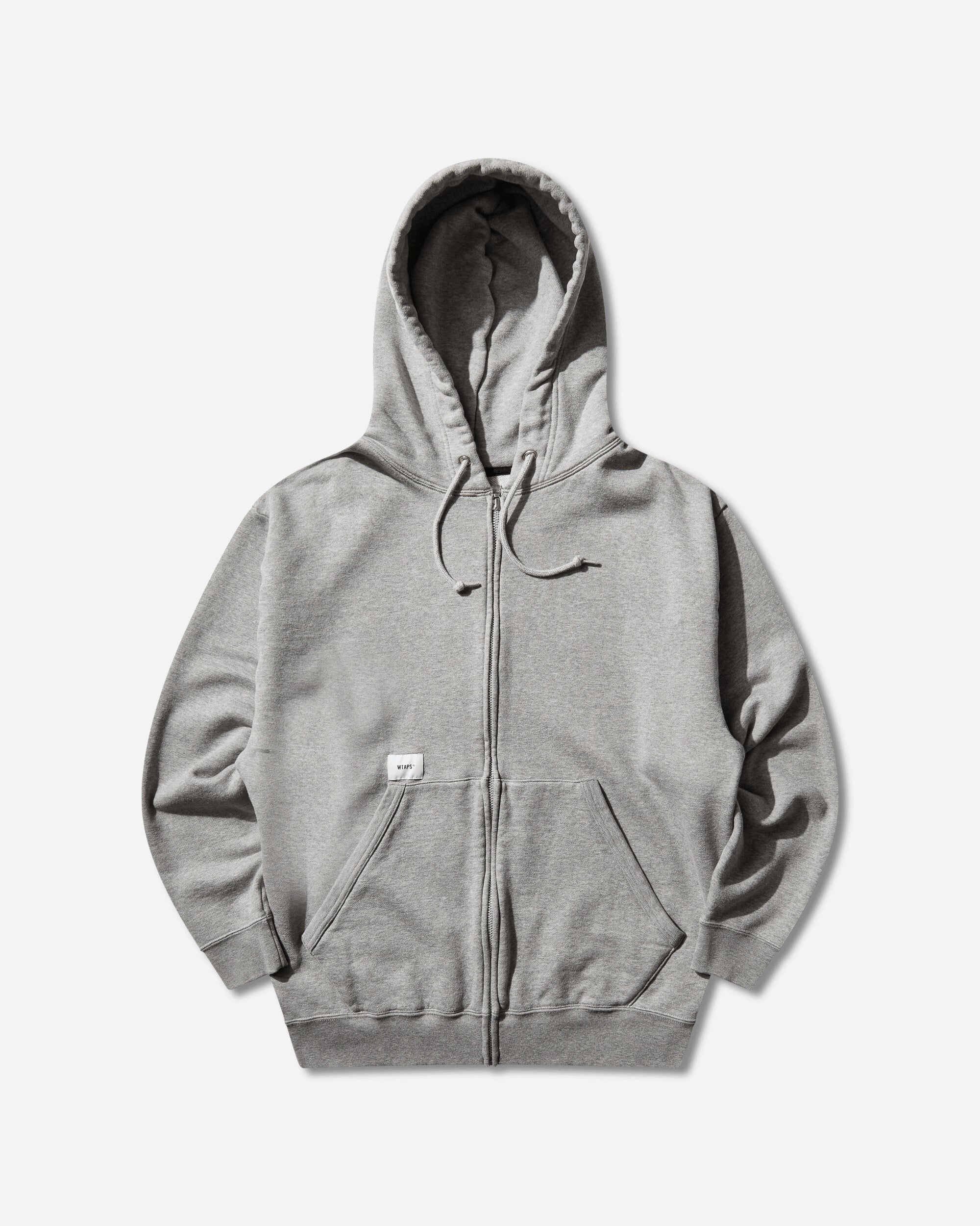 WTAPS Throwdy Zip Hoody Cotton Ash Gray Sweatshirts Zip-Ups 261ATDT-CSM03 GRY