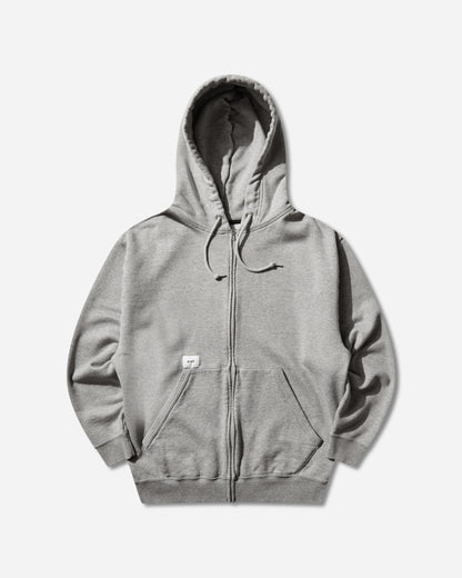 WTAPS Throwdy Zip Hoody Cotton Ash Gray Sweatshirts Zip-Ups 261ATDT-CSM03 GRY