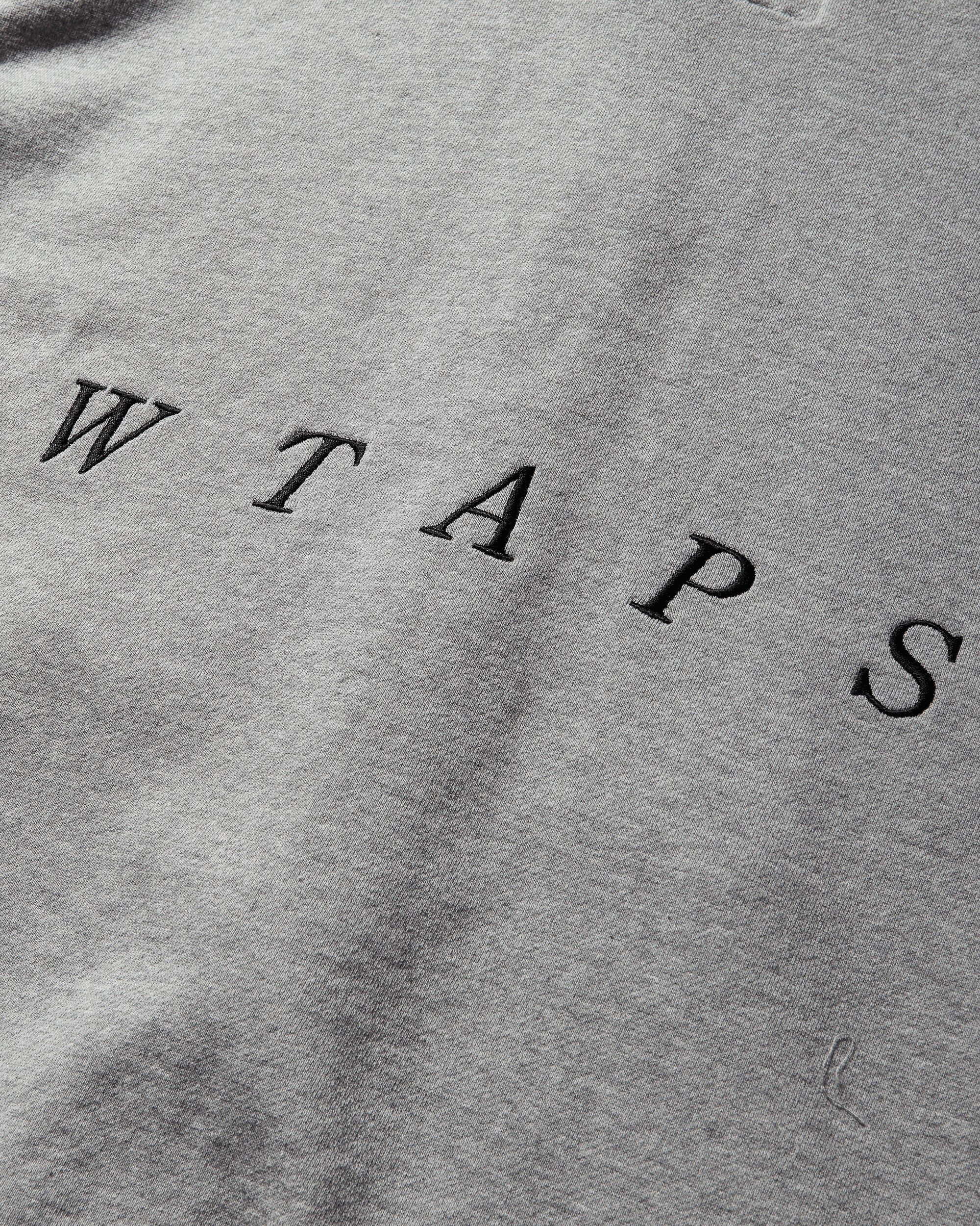 WTAPS Throwdy Zip Hoody Cotton Ash Gray Sweatshirts Zip-Ups 261ATDT-CSM03 GRY