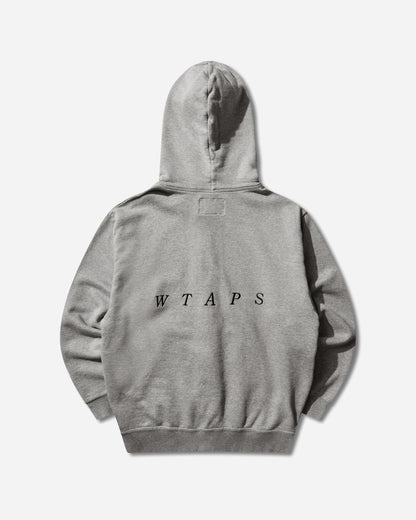 WTAPS Throwdy Zip Hoody Cotton Ash Gray Sweatshirts Zip-Ups 261ATDT-CSM03 GRY