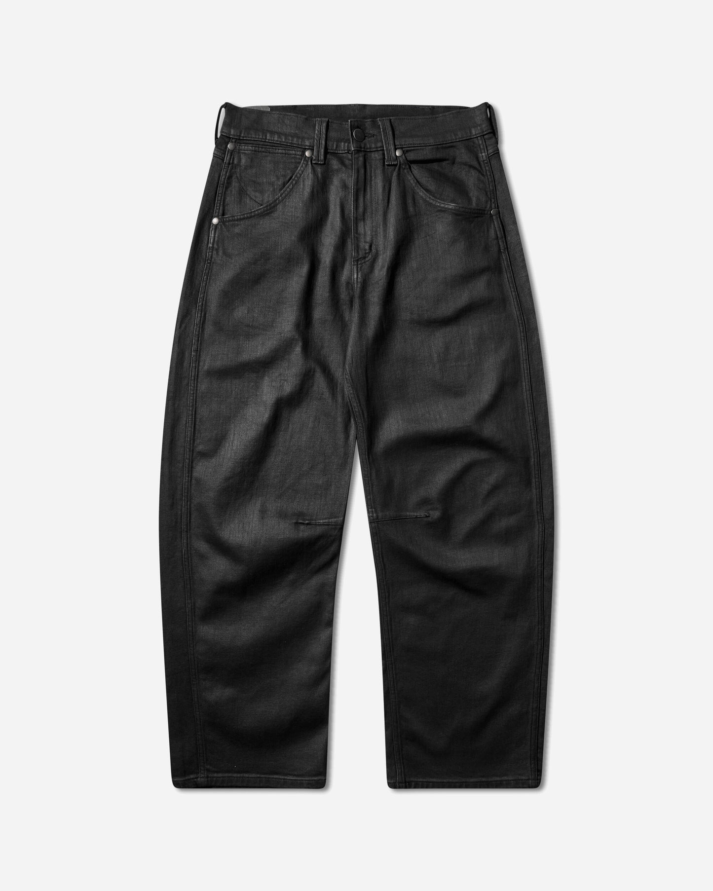 Wrangler Barrel Jeans Black Coated Pants Denim 112384253 BLACKCOATED