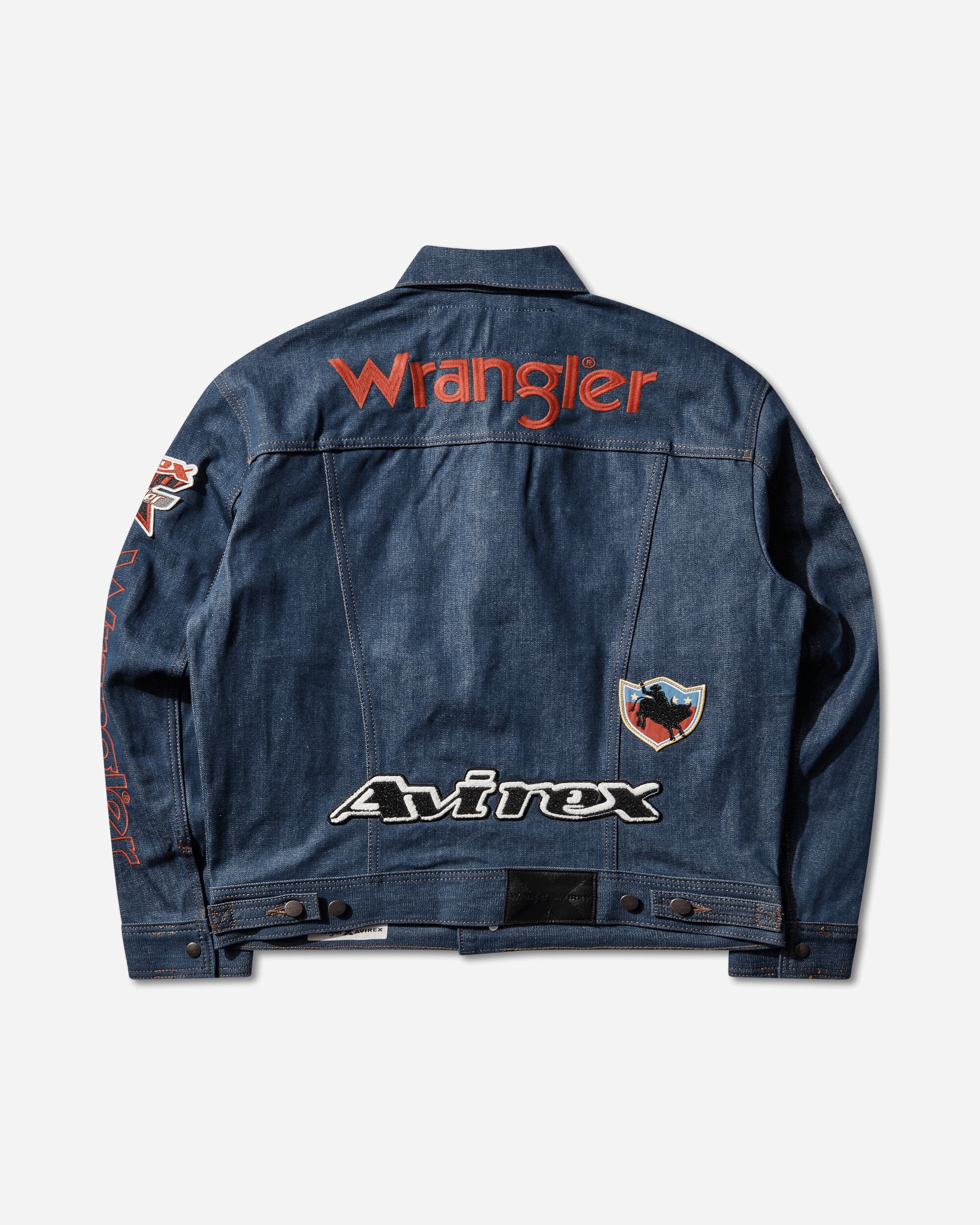 Wrangler Aop Patch Jacket Wrangler Blue Coats and Jackets Denim Jackets 112384272 WRANGLERBLUE