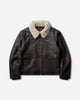 Wrangler Leather Aviator Chocolate Torte Chocolate Torte Coats and Jackets Jackets F112387667 Chocolate Torte