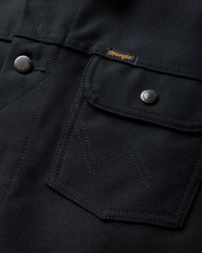 Wrangler Slam Jam X Wrangler Wrancher Jacket Black Coats and Jackets Jackets WRXMW002FA02 BLK0001