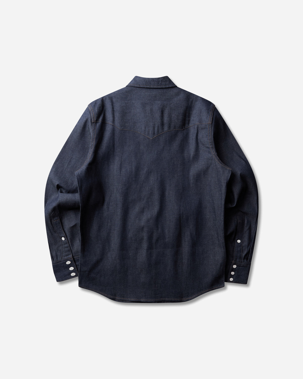 Wrangler 27Mw Indigo Raw Indigo Raw Shirts Longsleeve Shirt F112386976 Indigo Raw
