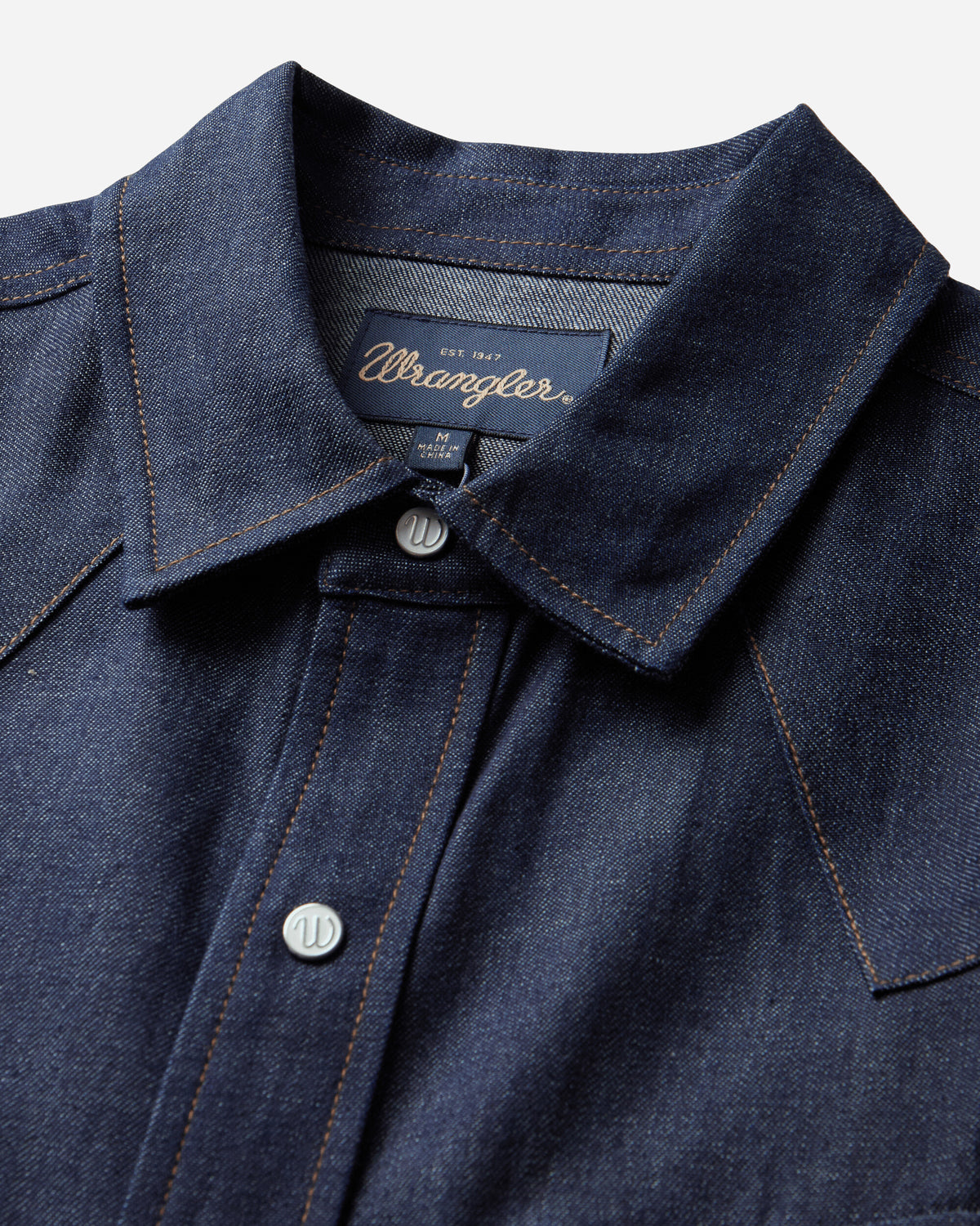Wrangler 27Mw Indigo Raw Indigo Raw Shirts Longsleeve Shirt F112386976 Indigo Raw