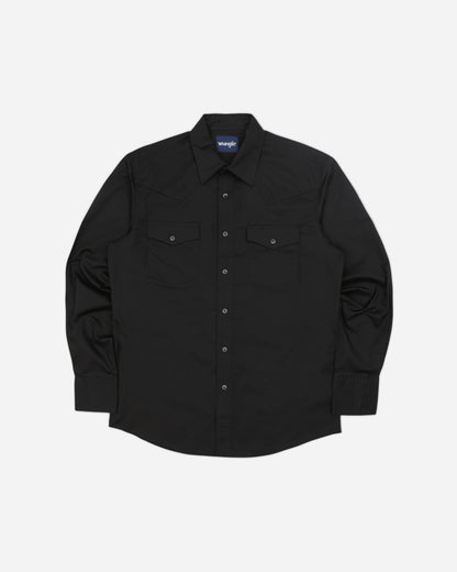 Wrangler Western Shirt Black Shirts Longsleeve Shirt 112391095 71105BK