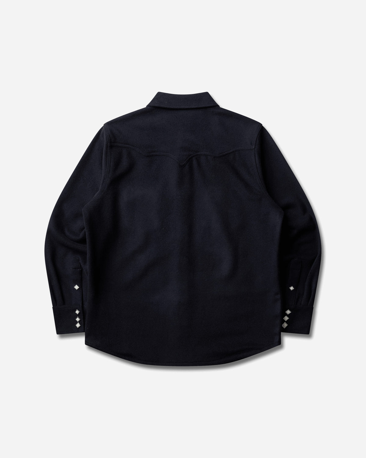 Wrangler Wool Western Shirt Dark Navy Dark Navy Shirts Longsleeve Shirt F112386937 Dark Navy