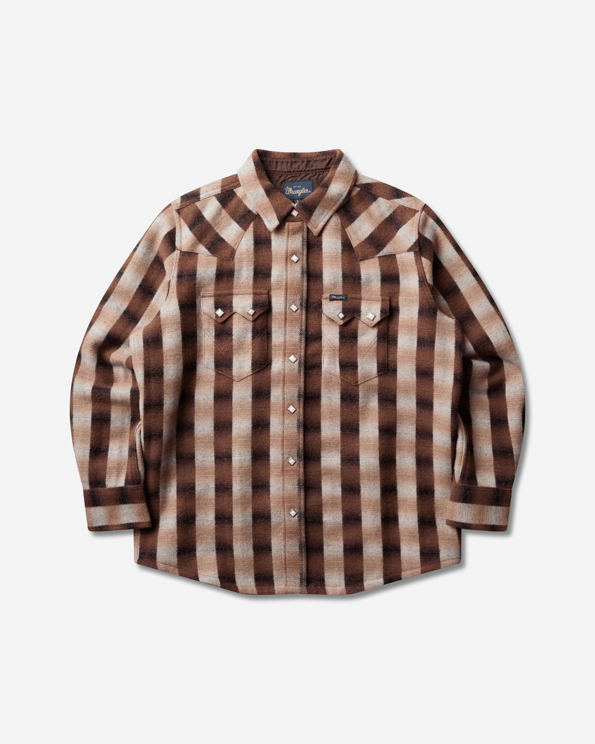 Wrangler Wool Western Shirt Ombre Ombre Shirts Longsleeve Shirt F112387179 Ombre