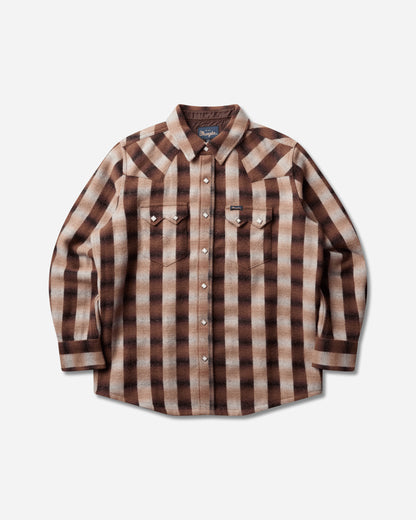 Wrangler Wool Western Shirt Ombre Ombre Shirts Longsleeve Shirt F112387179 Ombre