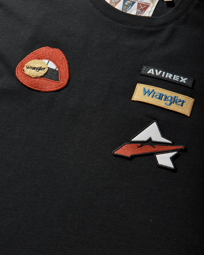 Wrangler Tee Black T-Shirts Shortsleeve 112391329 BLACK