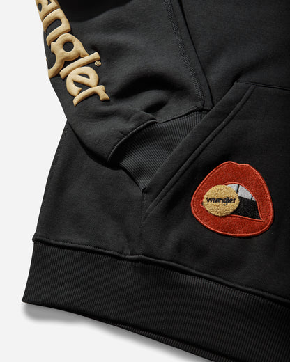 Wrangler Hoodie Black Sweatshirts Zip-Ups 112391330 BLACK