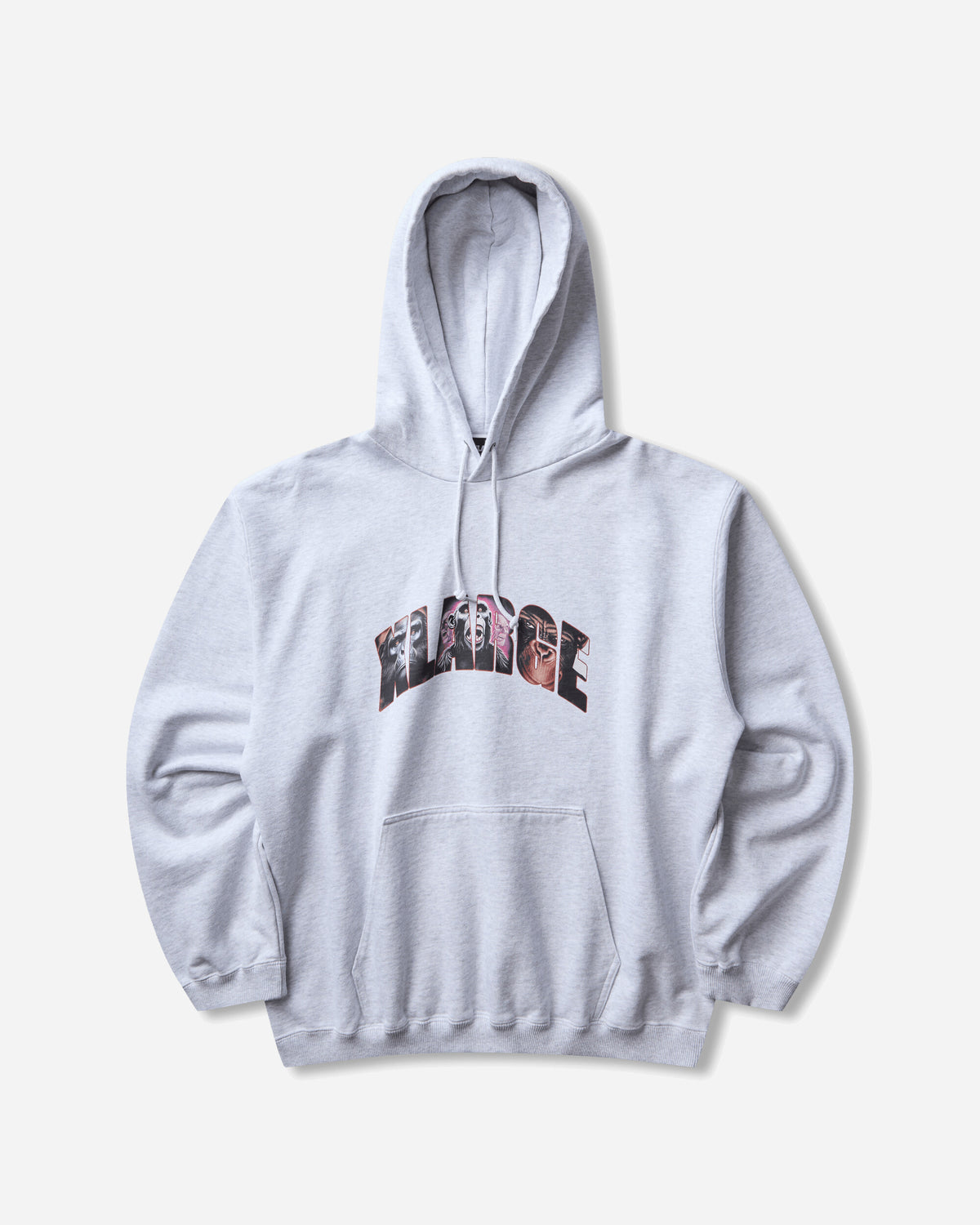 XLARGE Scream Logo Hoodie Ash Sweatshirts Hoodies F201263012006 12