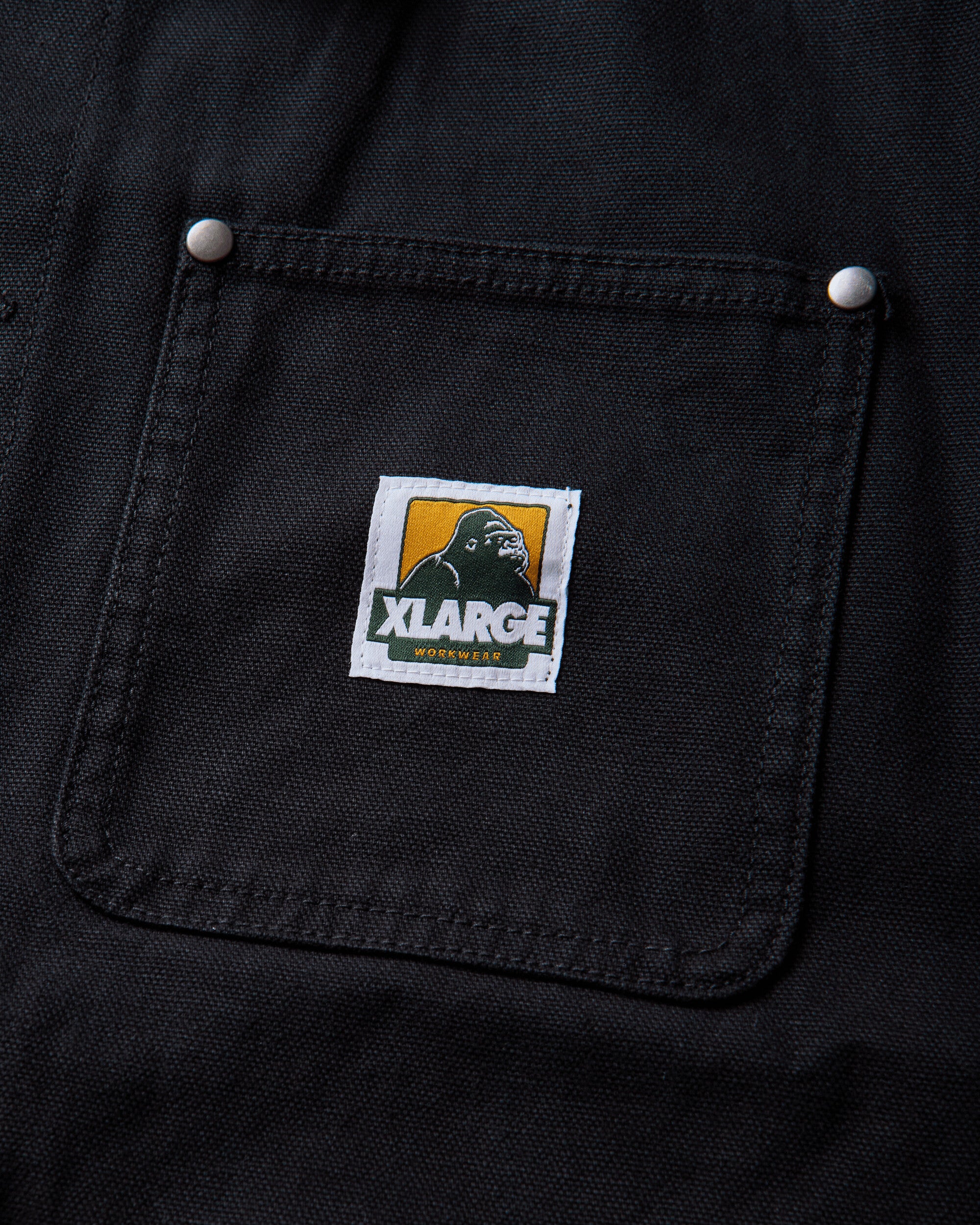 XLARGE Original Recycled Canvas Utility Pocket Jacket Black Shirts Longsleeve Shirt F201263014002 10