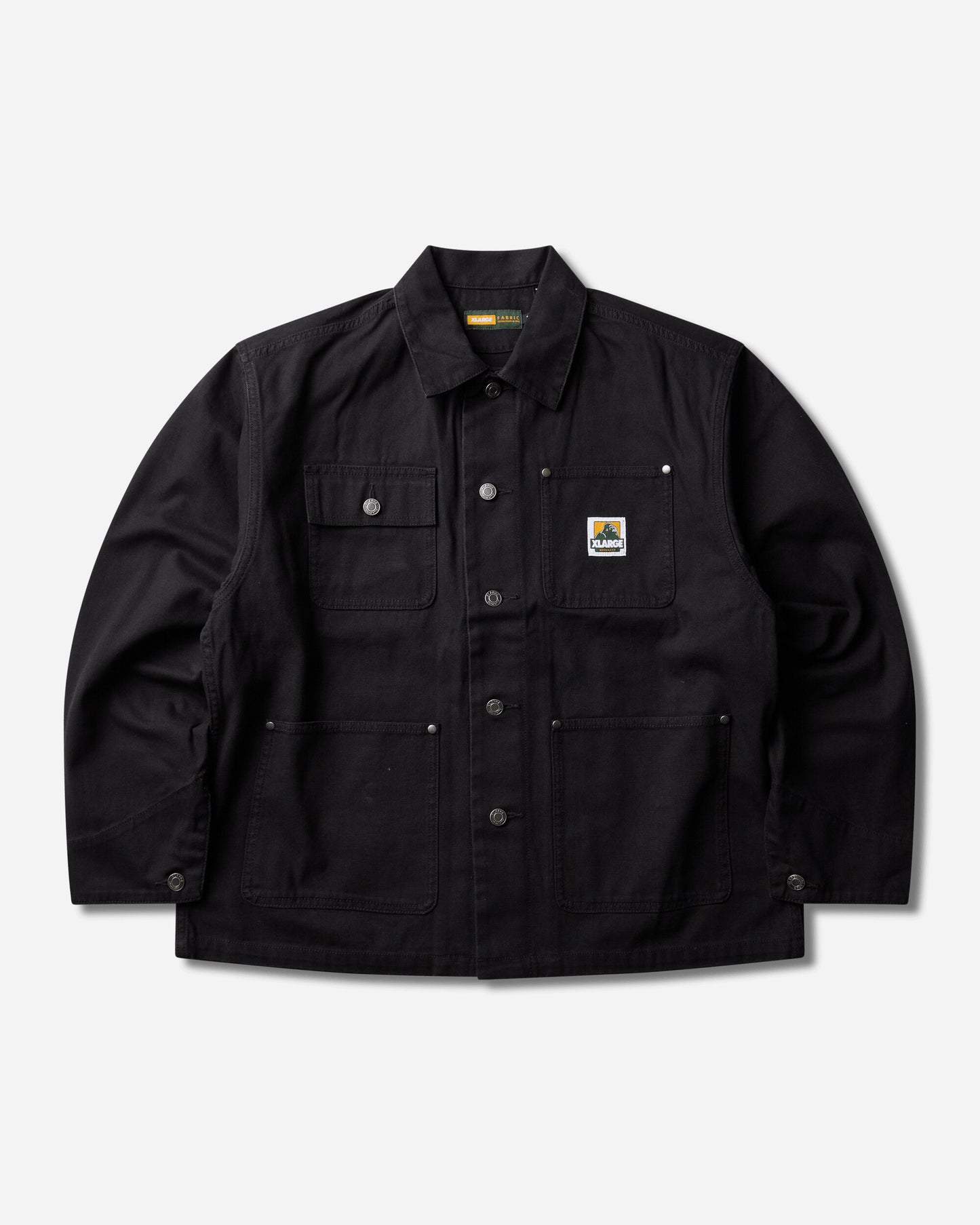 XLARGE Original Recycled Canvas Utility Pocket Jacket Black Shirts Longsleeve Shirt F201263014002 10